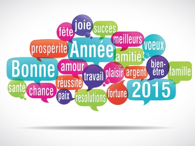 nuage de mots bulles : bonne année 2015 (cs5)